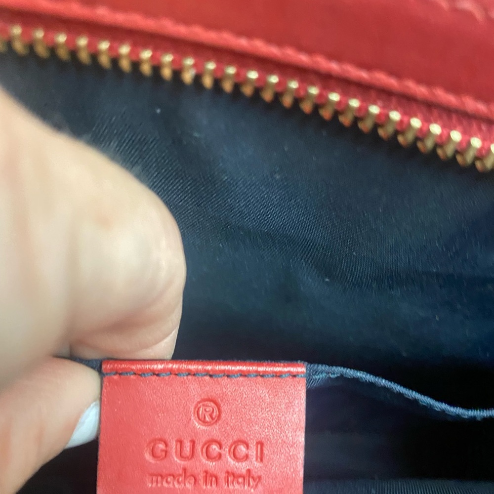 Gucci Floral Blue and Green Clutch - Picture 7 of 12